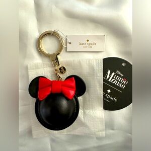 Kate Spade ♠️ X Disney Minnie Mouse Keychain 😍 🔑